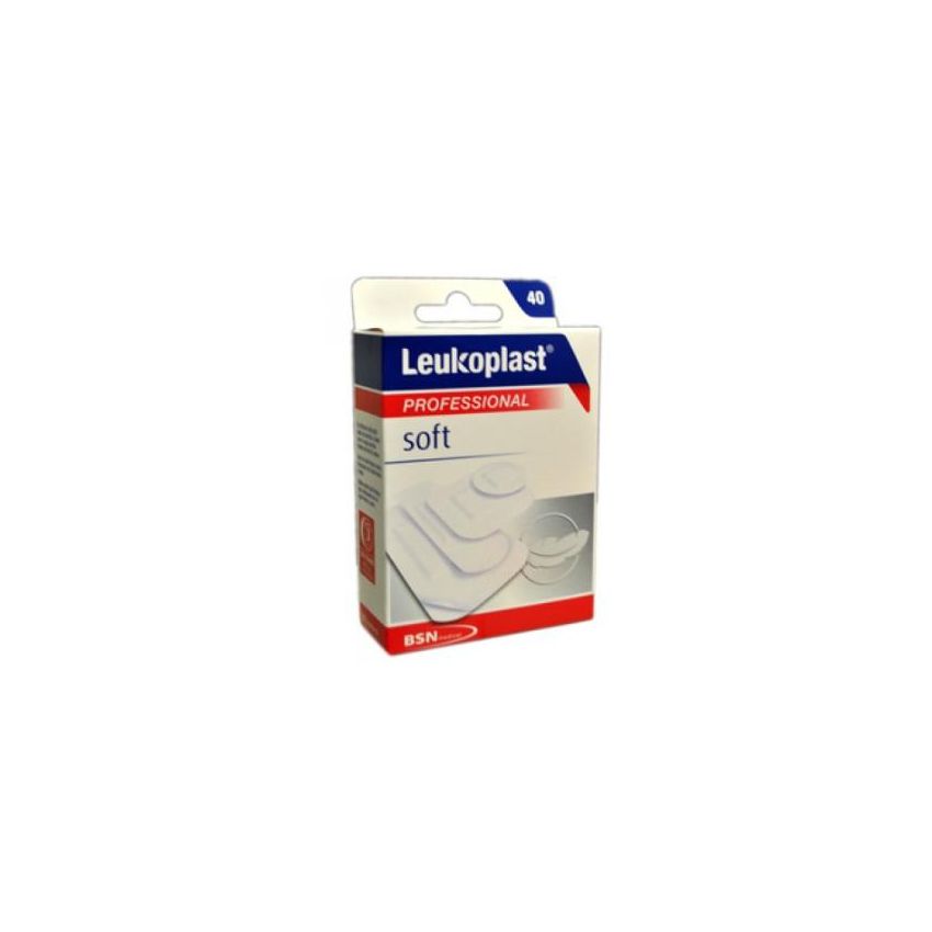 Leukoplast Soft White - Cerotti Assortiti Ultra-sensibili, 40 Pezzi