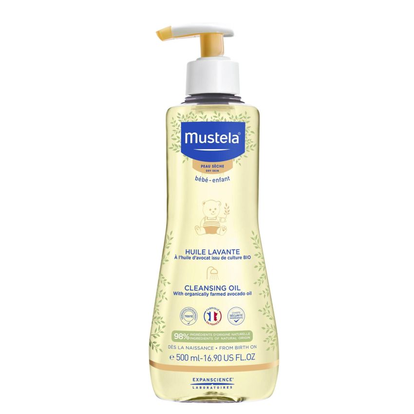 Olio da Bagno Mustela per Pelle Secca - 500ml