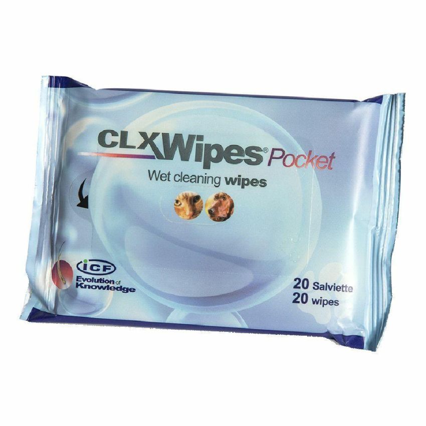 Clorexyderm I.C.F Wipes Pocket - Salviette Umidificate per Cani e Gatti