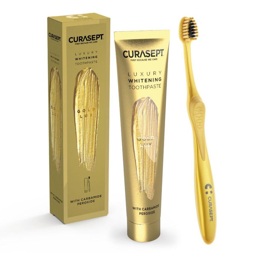 Curasept Gold Luxury 75ml: Dentifricio Sbiancante di Lusso