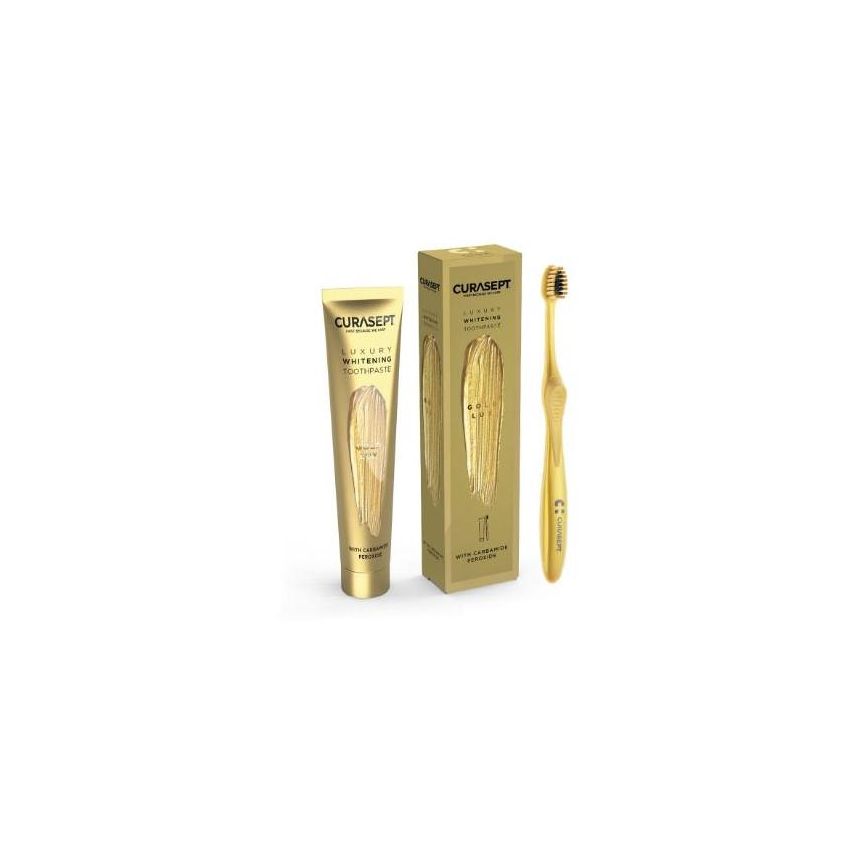 Curasept Gold Luxury 75ml: Dentifricio Sbiancante di Lusso