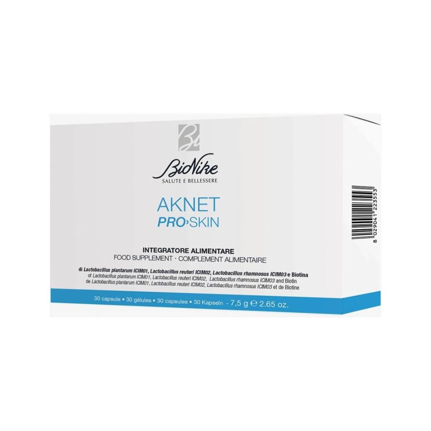 BioNike Proskin Aknet - Integratore Naturale per la Pelle - 30 Capsule