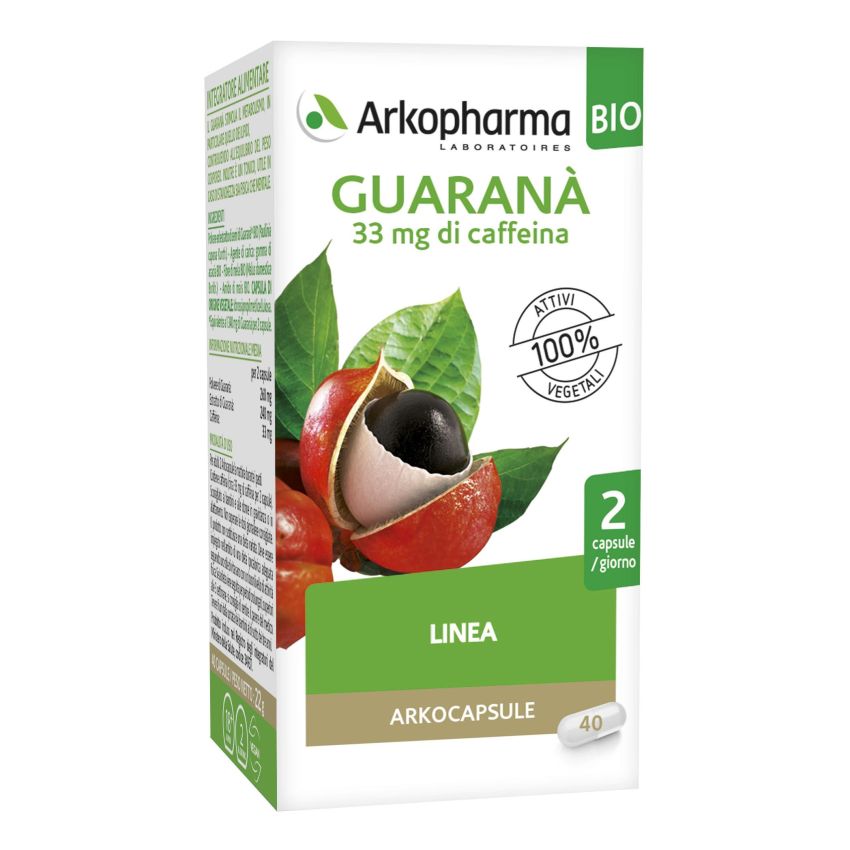 Arkopharma Bio Guaranà - 40 Capsule Organiche