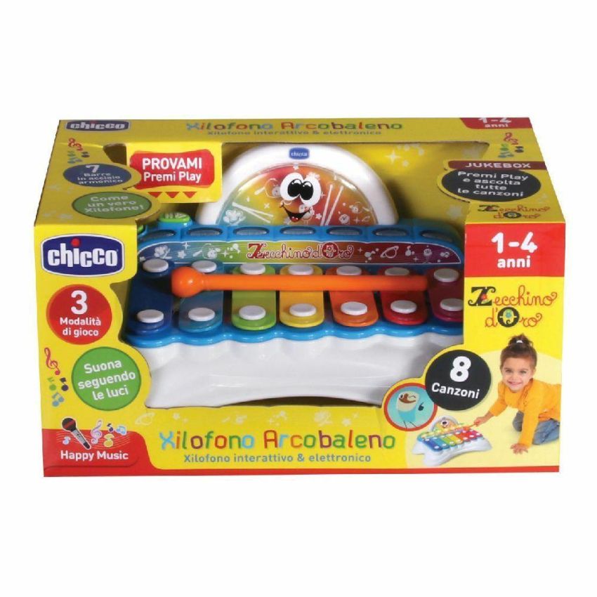Chicco Arcobaleno Xilofono Giocattolo Educativo per Bambini di 1 Anno