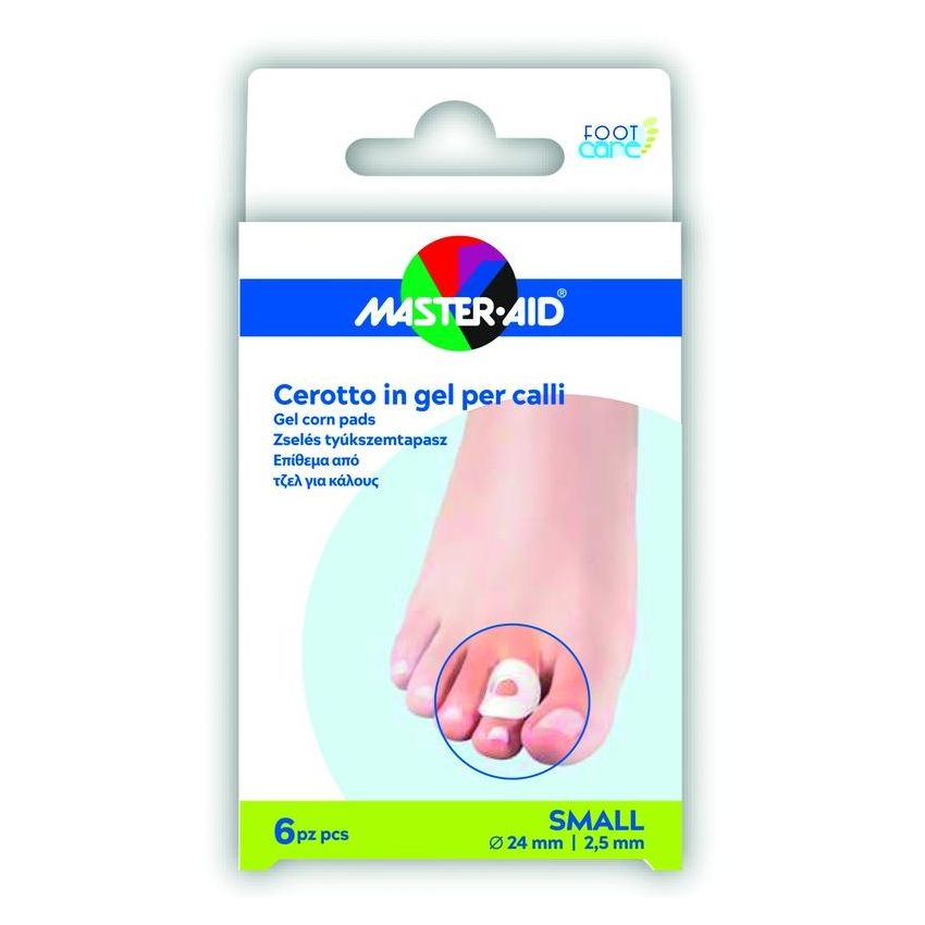 Master Aid Gel Cerotto per Cura dei Piedi e Calli, 6 Pezzi, Taglia S