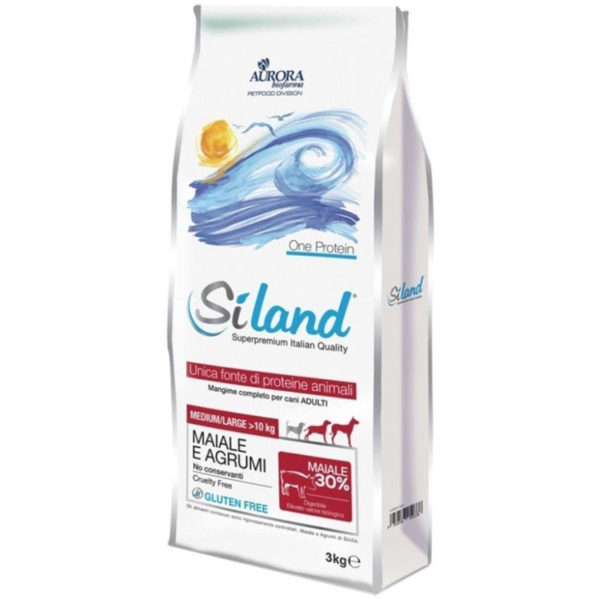Cibo Secco per Cani Adulti Siland - Gusto Maiale e Agrumi - 3kg