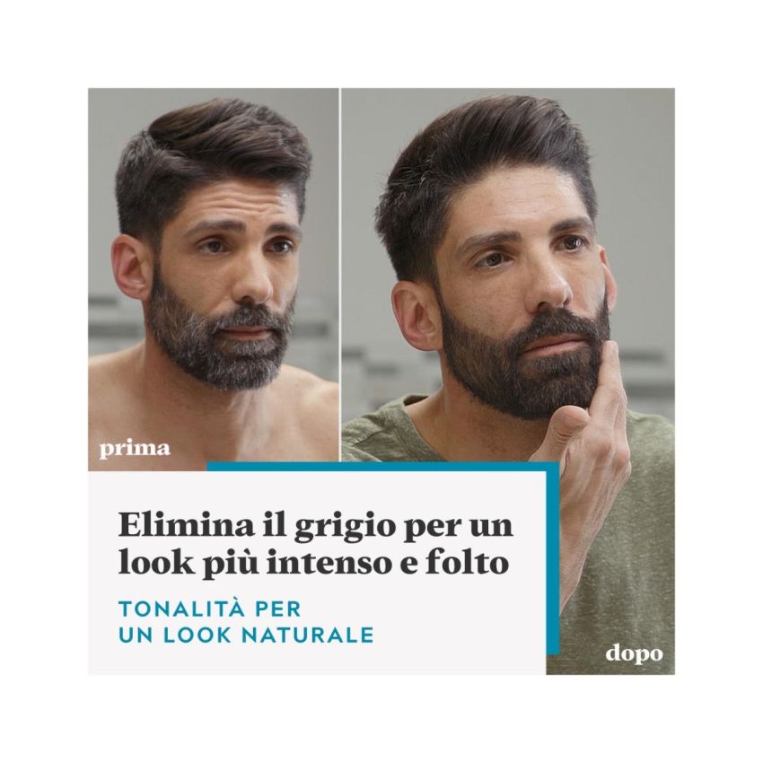 Just For Men: Tinta Nero Intenso M55 per Barba e Baffi, 51g