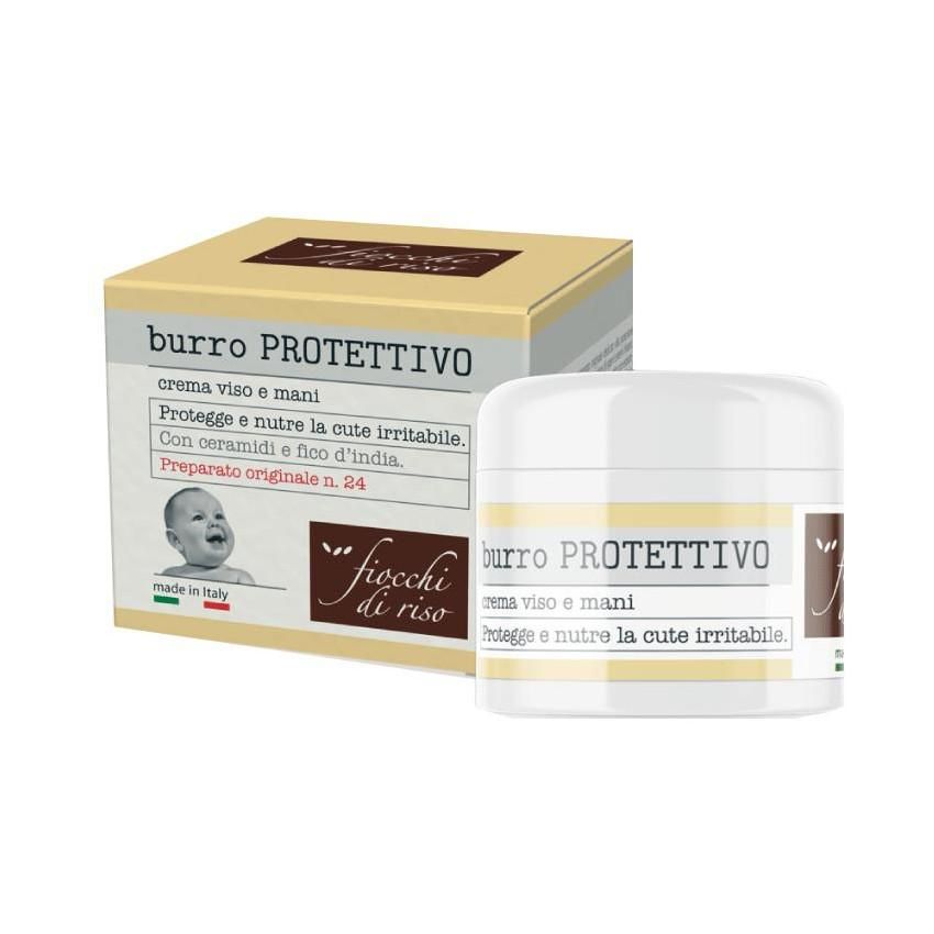 Burro Protettivo per Viso e Mani con Fiocchi di Riso - 30ml