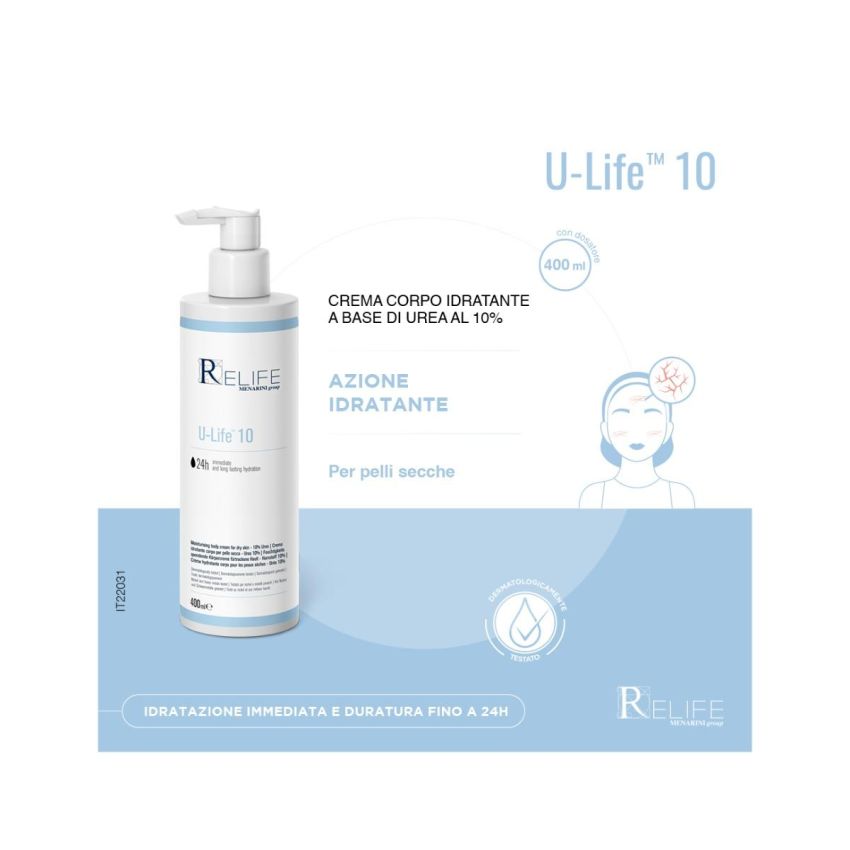 Relife U-Life Crema Idratante 10, 400ml