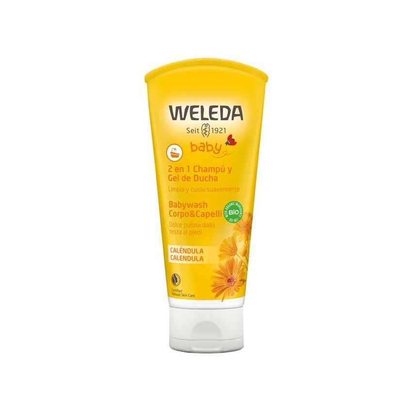 Weleda Calendula Baby Wash per Corpo e Capelli, 200ml