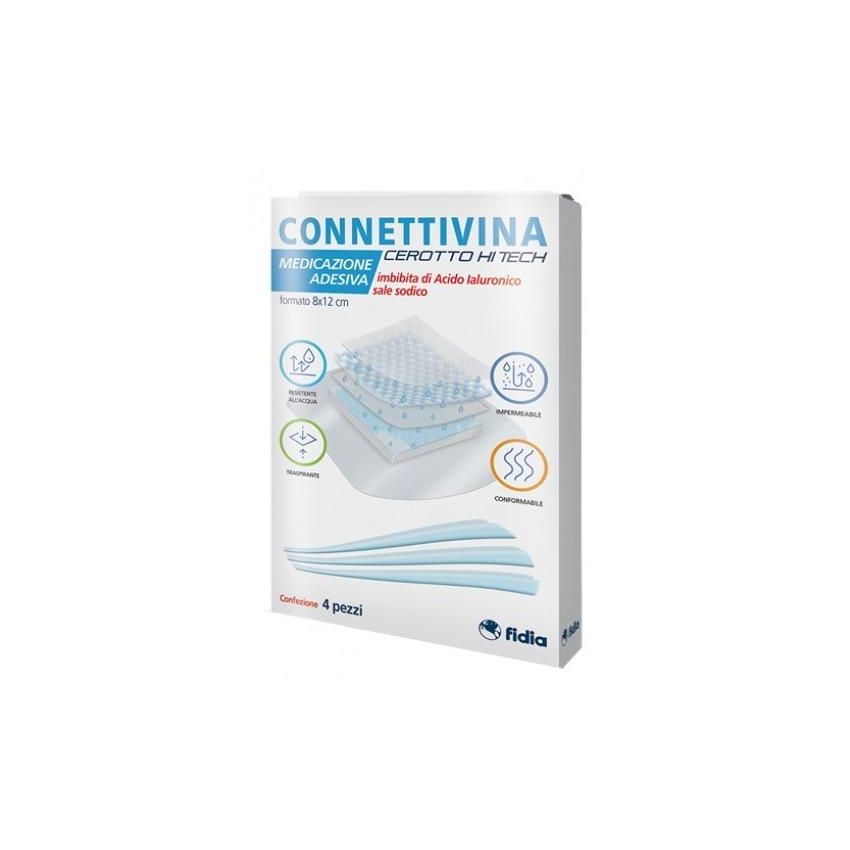 Cerotto Hitech Connettivina 8x12cm - Pacchetto da 4 Pezzi