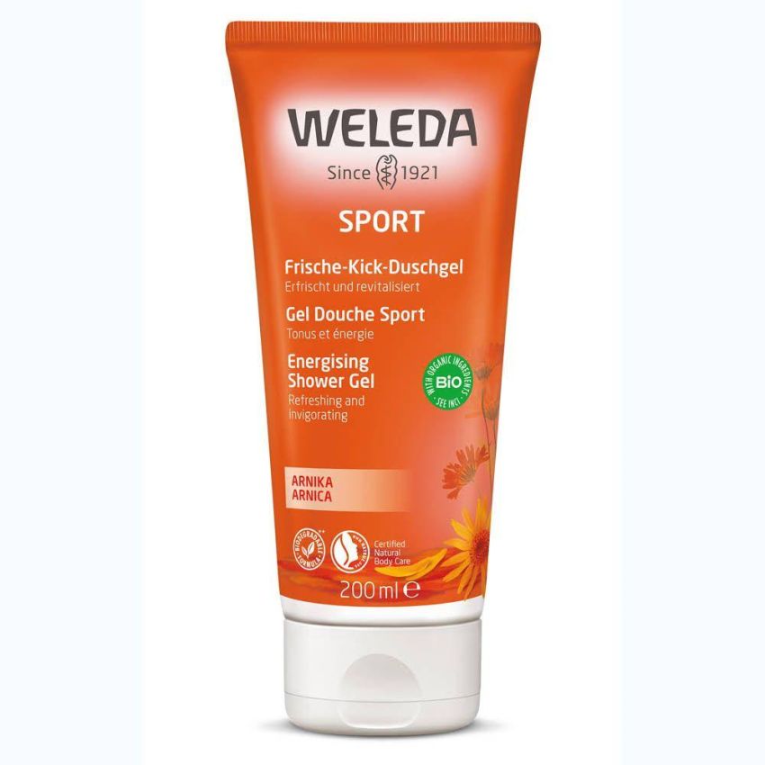 Weleda Energy Sport Shower Gel con Arnica, 200ml