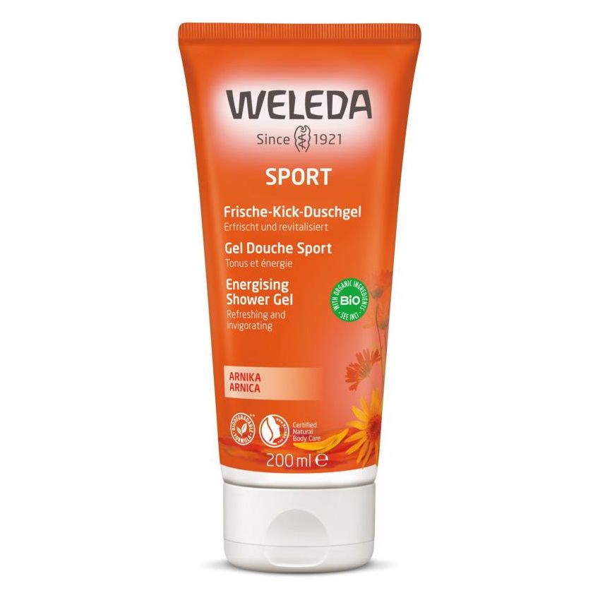 Weleda Energy Sport Shower Gel con Arnica, 200ml
