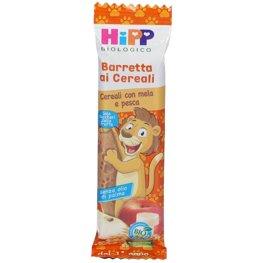Barretta di Cereali Hipp Kids al Gusto di Mela e Pesca, 20g