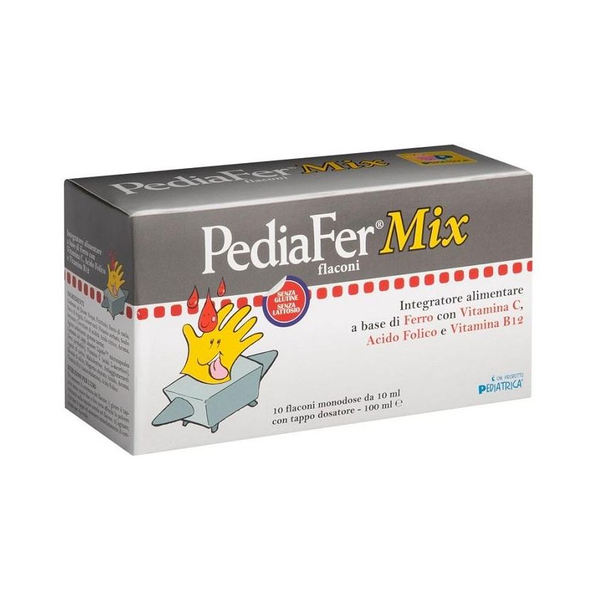 Pediafer Mix in Confezione da 10 Flaconi Monodose