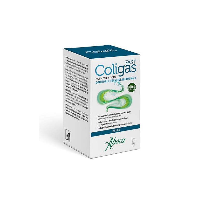 Coligas Fast - Supporto Digestivo, 50 Capsule