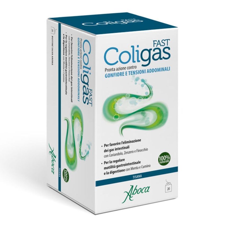 Coligas Fast - Infuso Digestivo Naturale - 20 Bustine