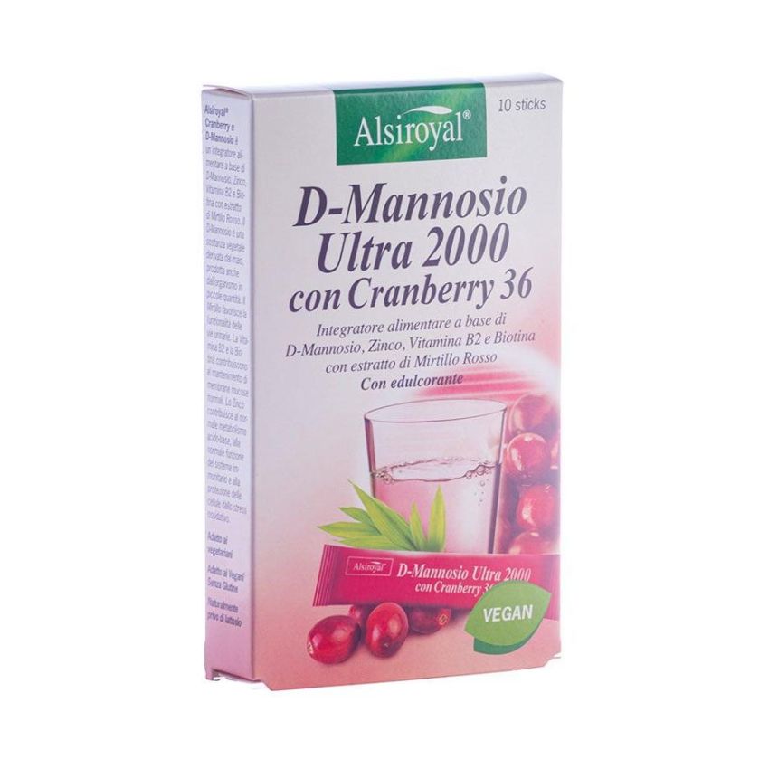 Ultra D-Mannose 2000 con Cranberry - 10 Stick Monodose