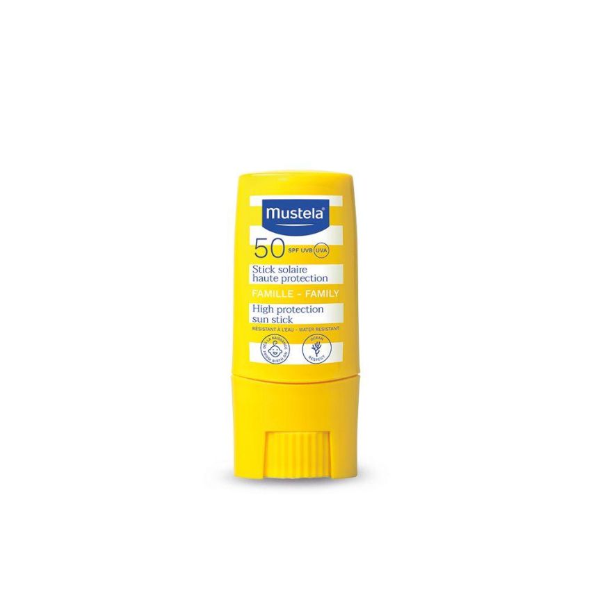 Stick Solare Mustela SPF50, Protezione Solare Idratante - 10ml