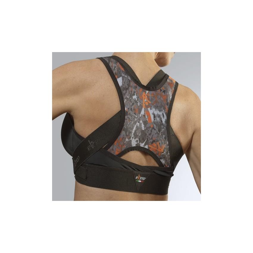 Ekeep B2 Active Sportivo Nero Reggiseno Posturale, Taglia 5