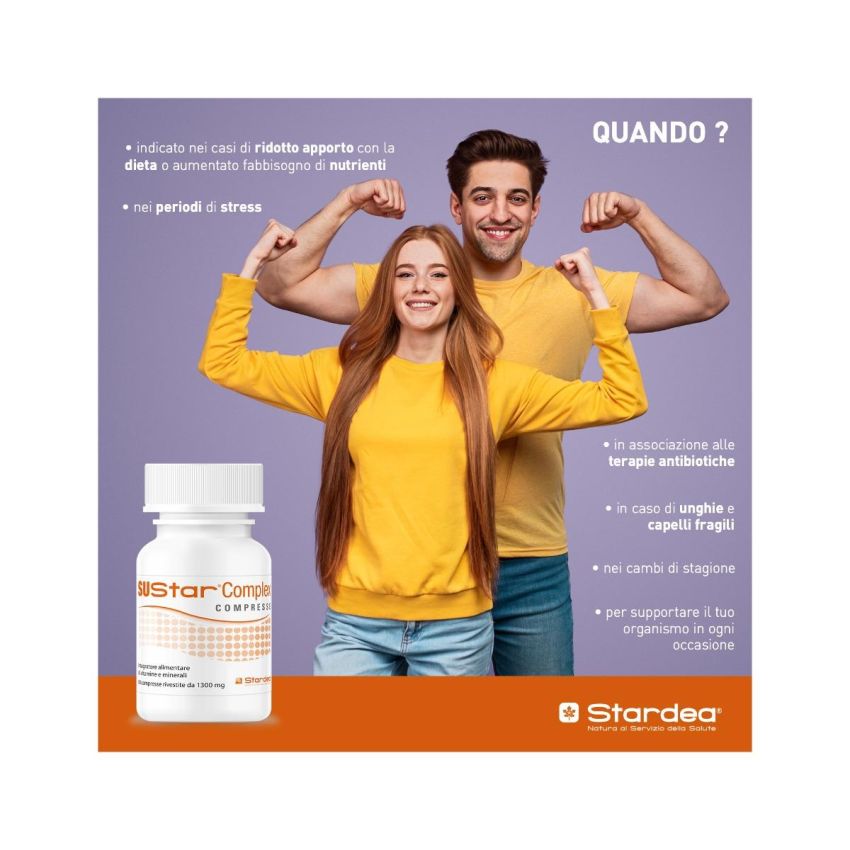 Sustar Complex - Integratore Alimentare, 60 Compresse