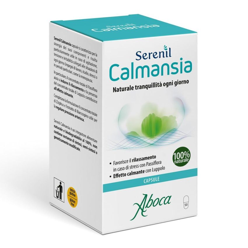 Serenil Calmansia - Integratore Calmante Naturale, 50 Capsule