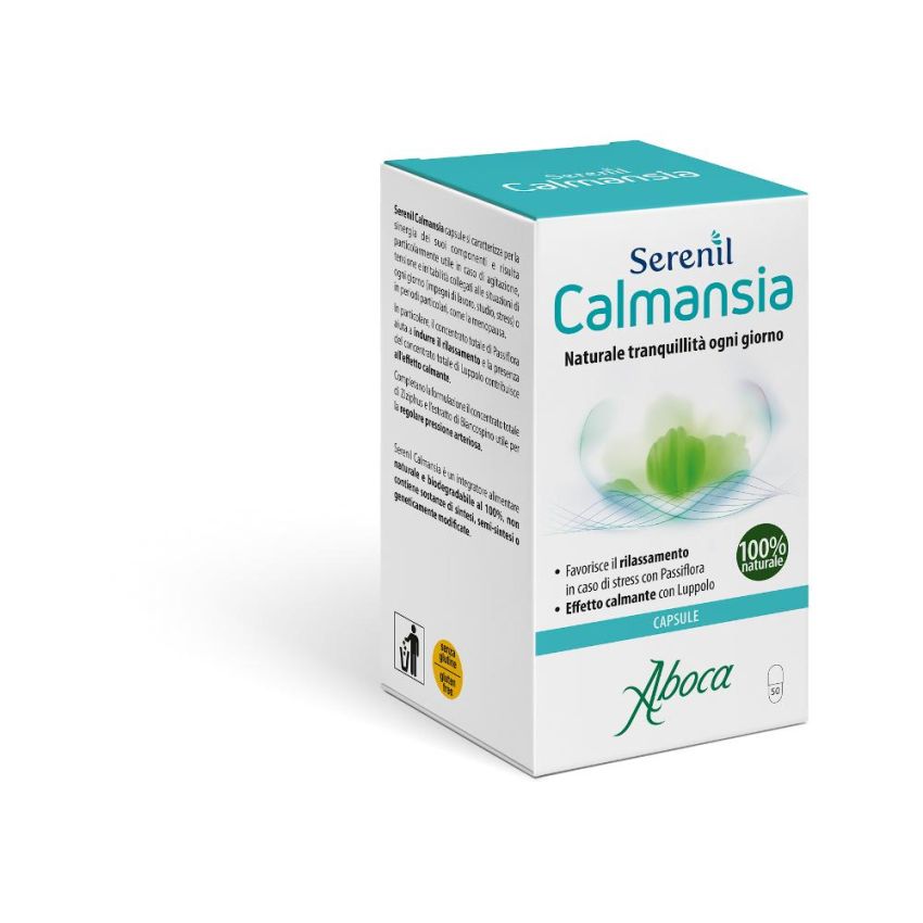 Serenil Calmansia - Integratore Calmante Naturale, 50 Capsule