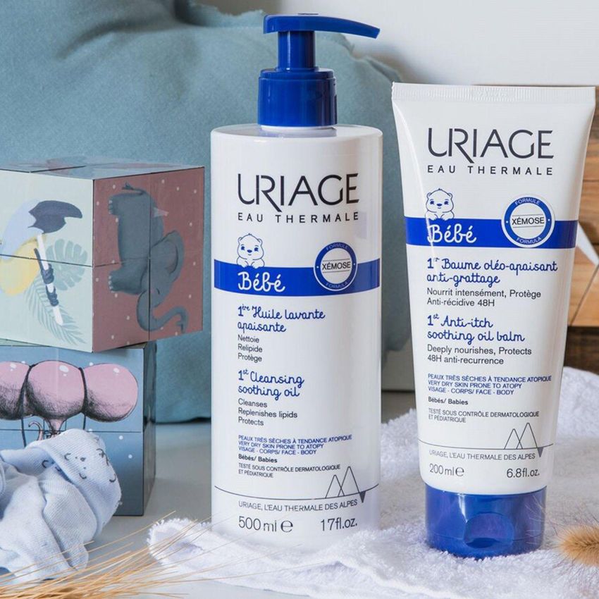 Uriage Bébè Prima Olio Detergente Lenitivo 500ml per Neonati