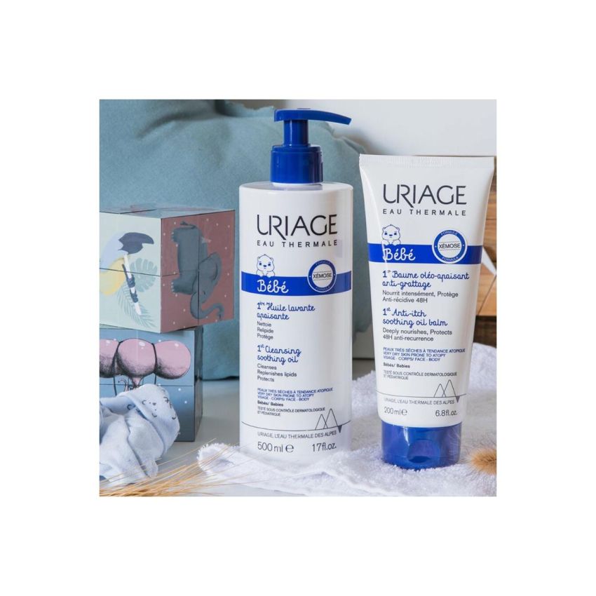Uriage Bébè Prima Olio Detergente Lenitivo 500ml per Neonati