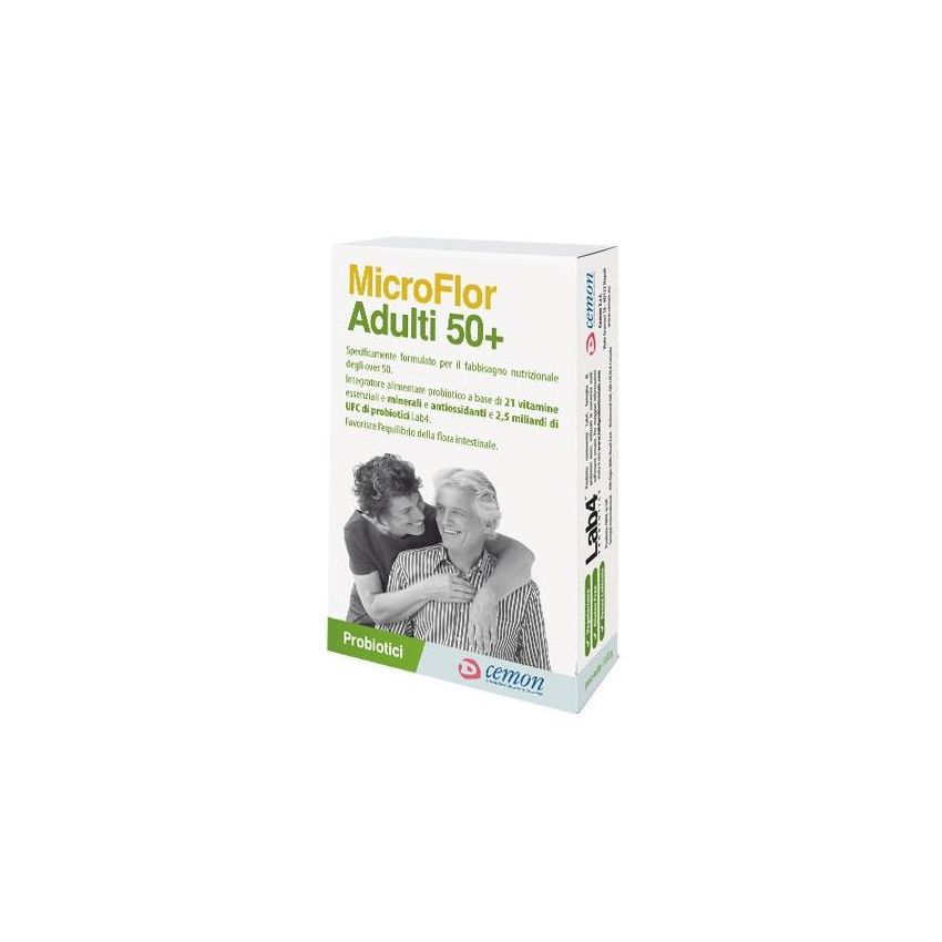 Microflor Capsule Probiotiche per Adulti 50+ - 30 Pezzi
