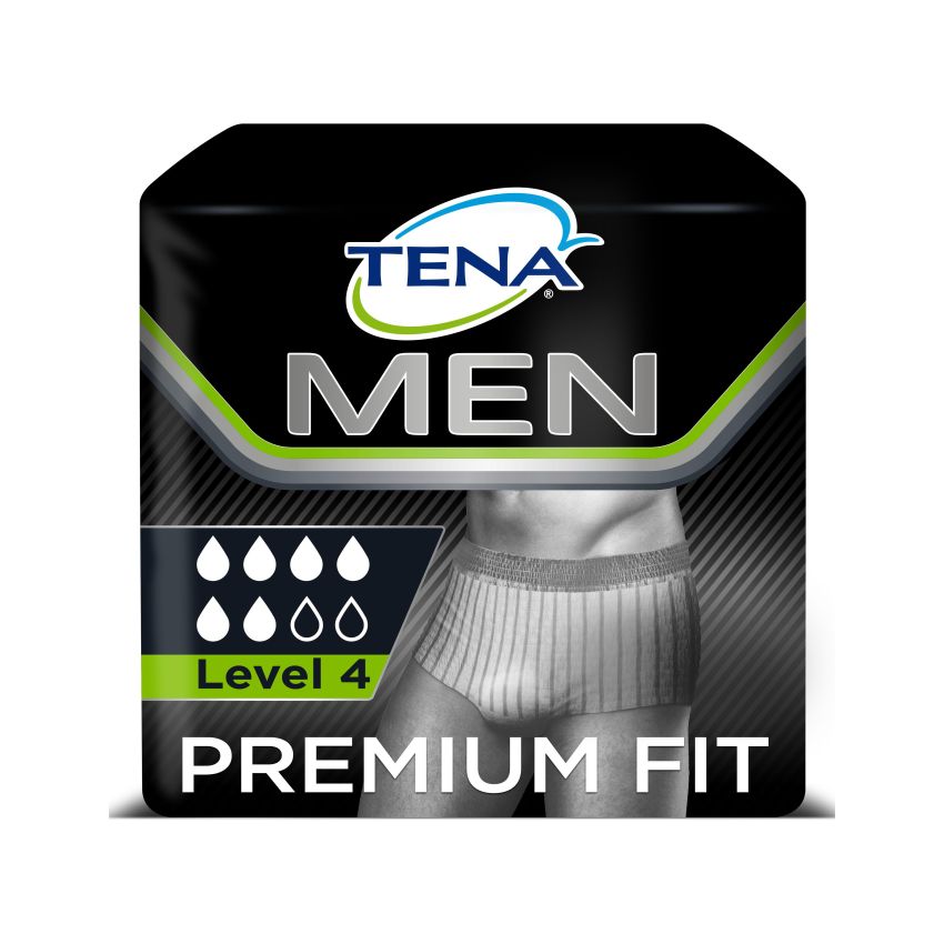 Tena Men Premium Fit Absorbent Underwear Livello 4, Taglia L, 8 Pezzi