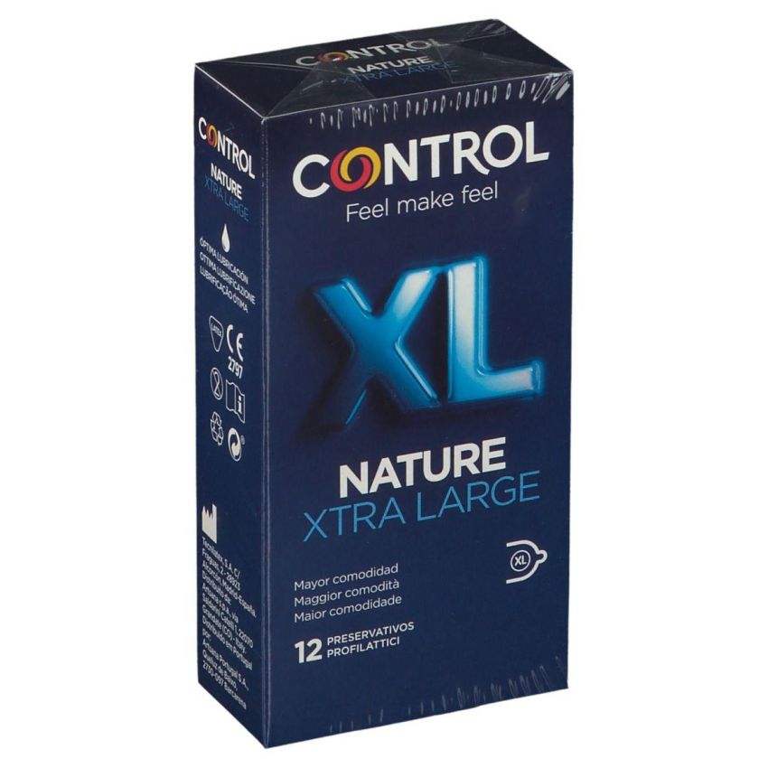 Control New Nature 2.0 XL - Confezione da 12 Profilattici Extra-Large