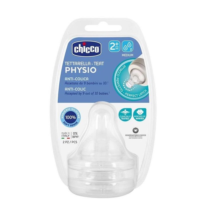 Chicco Perfect5 Ciuccio in Silicone con 2 Fori, Pacco da 2 pezzi