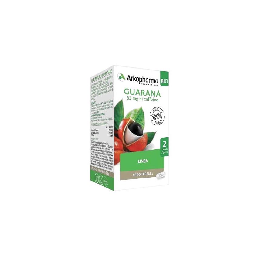 Arkopharma Guaranà Bio - 130 Capsule Biologiche