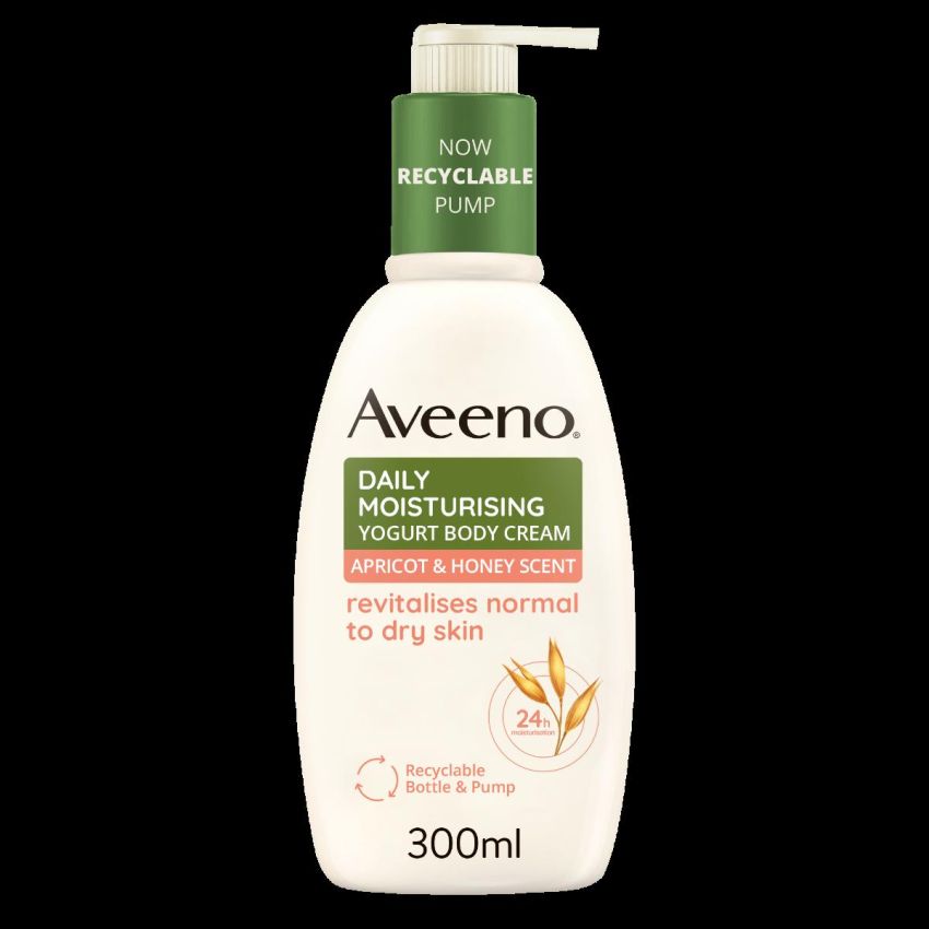 Aveeno Crema Corpo Idratante Quotidiana all'Yogurt di Albicocca e Miele - 300ml