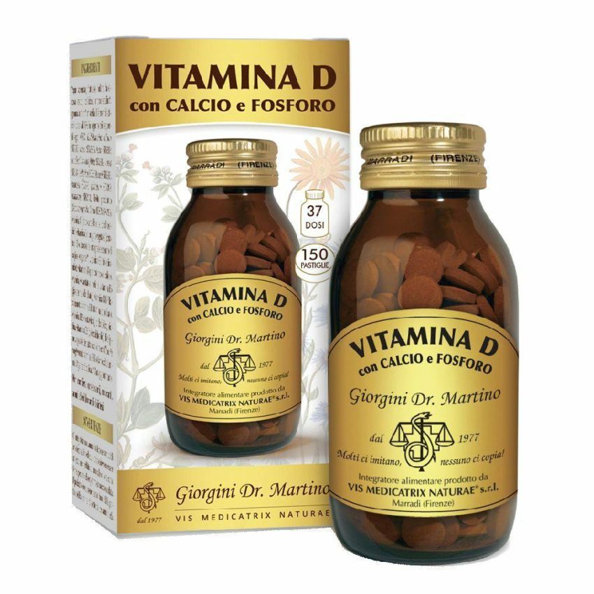 Dr. Giorgini Vitamina D con Calcio e Fosforo - 50 Pastiglie