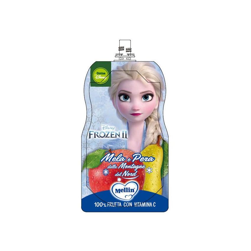 Mellin Disney Merenda Pouch - Mix di Mela e Pera - 110g
