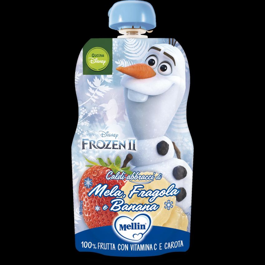 Mellin Pouch Disney - Purea di Mela, Fragola e Banana 110g