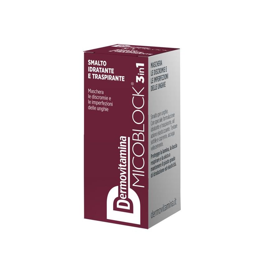 Dermovitamina Micoblock 3-In-1 Bordeaux Nail Polish, 5ml