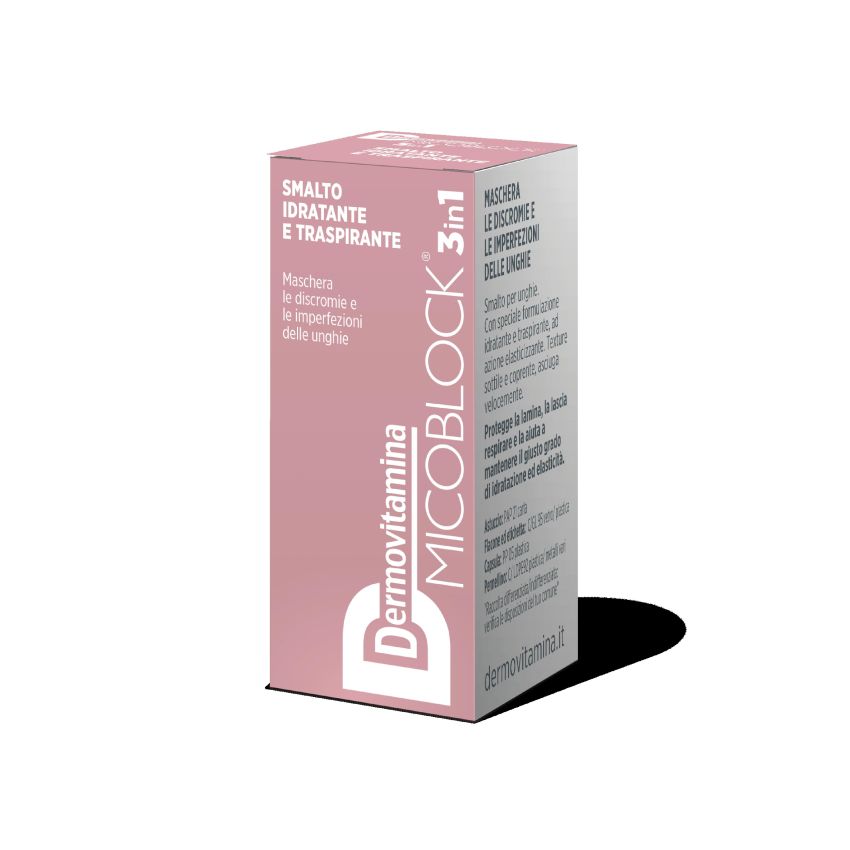 Dermovitamina Micoblock 3-In-1 Nude Nail Polish, 5ml