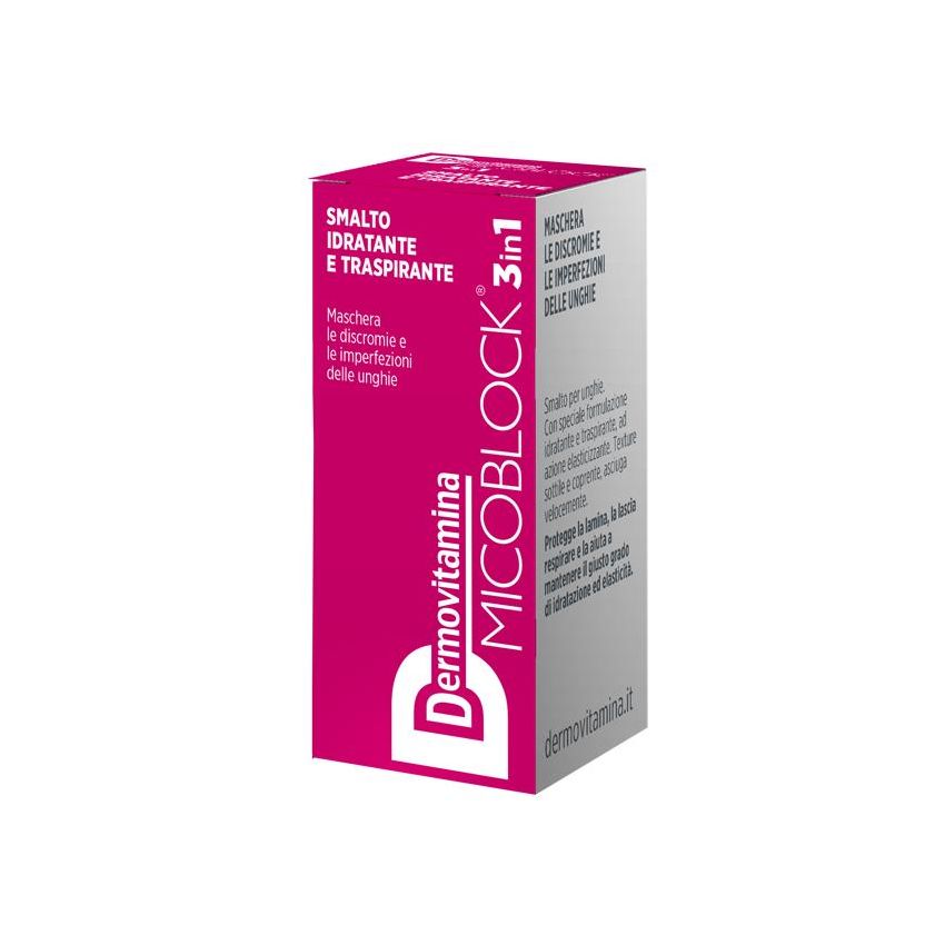 Dermovitamina Micoblock 3-in-1 Smalto per Unghie Fuxia, 5ml