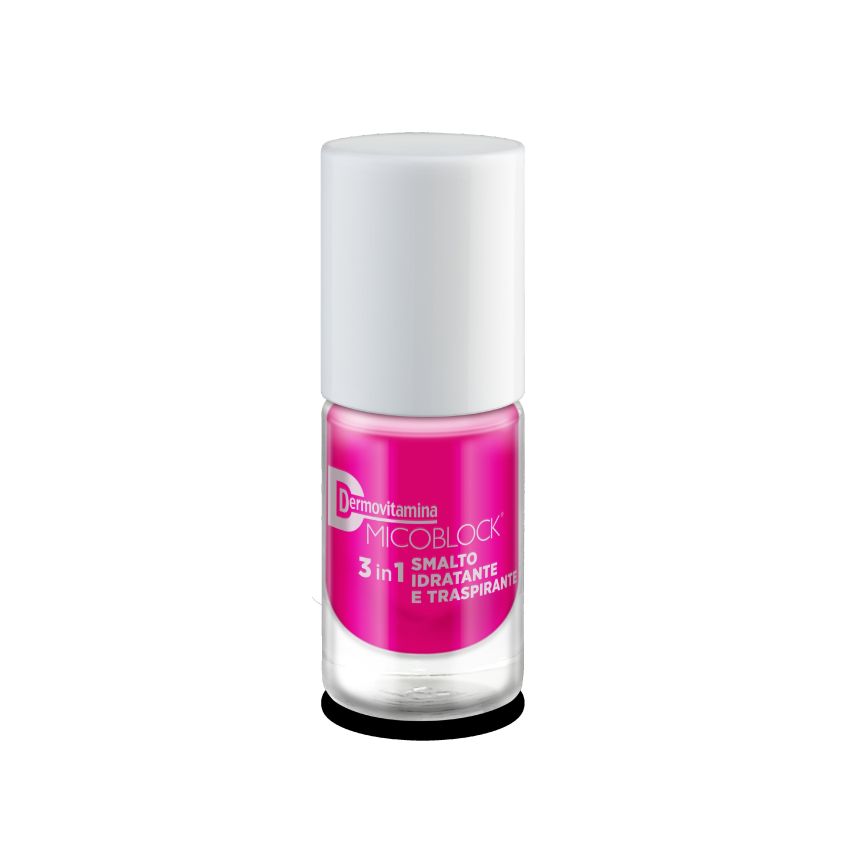 Dermovitamina Micoblock 3-in-1 Smalto per Unghie Fuxia, 5ml