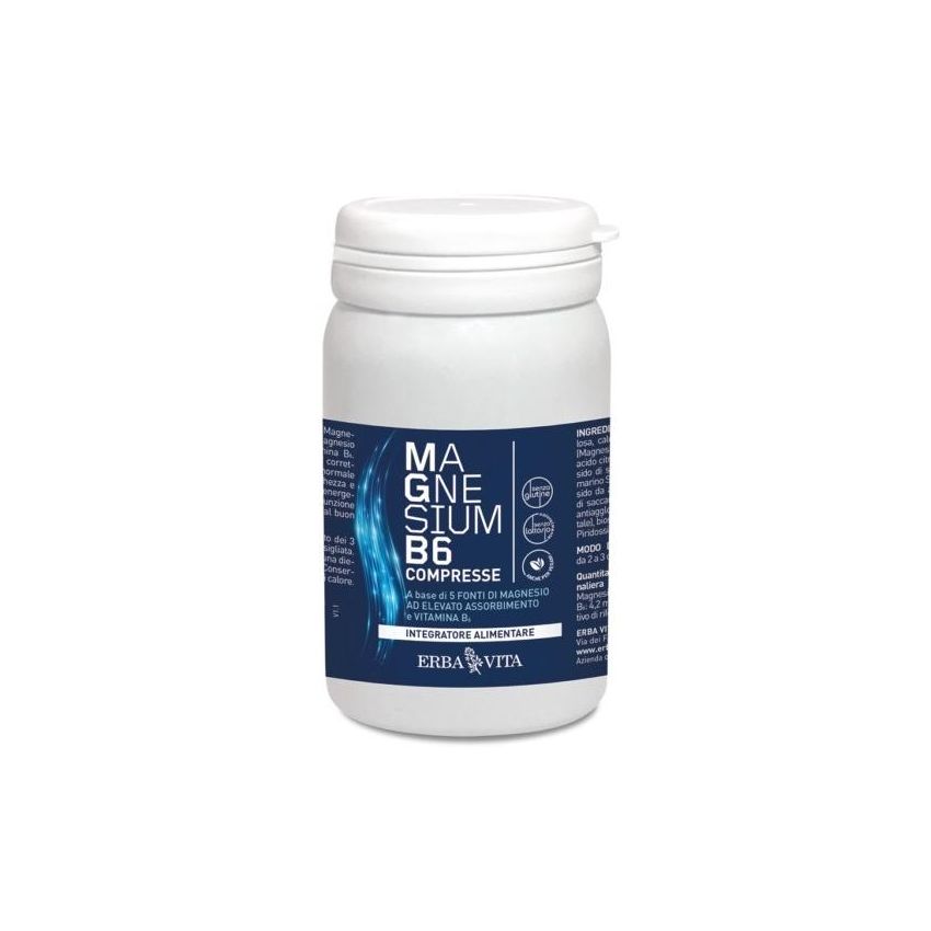 Erba Vita Compresse di Magnesio B6 - 60 Pezzi