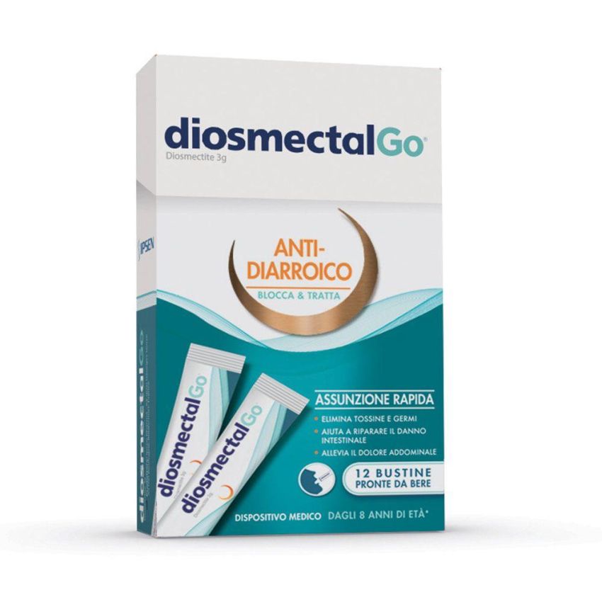 Diosmectal Go - Trattamento Digestivo in 12 Bustine Pratiche