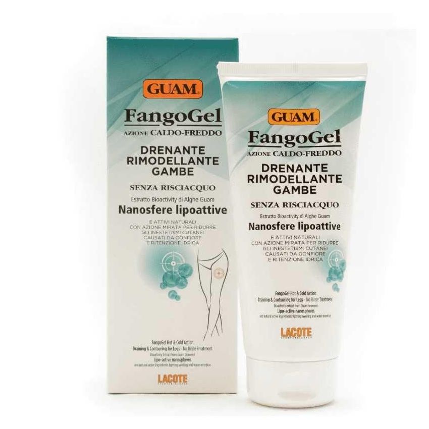 Guam FangoGel 200ml - Gel Drenante e Rimodellante per Gambe