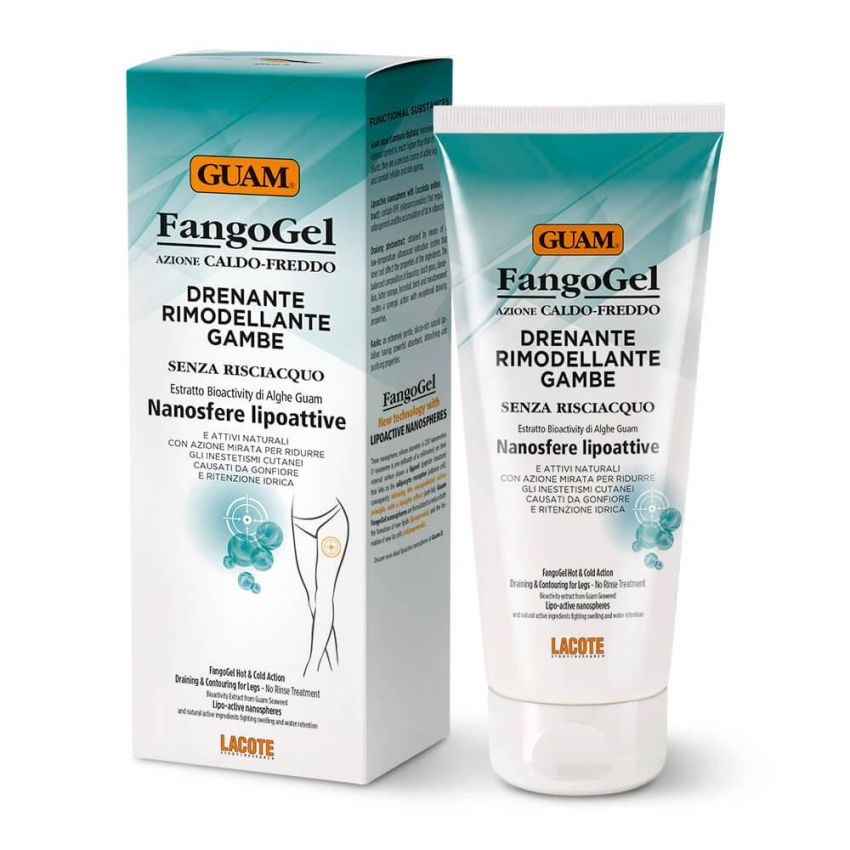 Guam FangoGel 200ml - Gel Drenante e Rimodellante per Gambe
