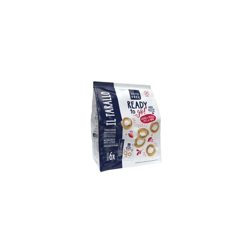 Nutrifree Tarallo Break Snack, Pacco da 6, 30g ciascuno