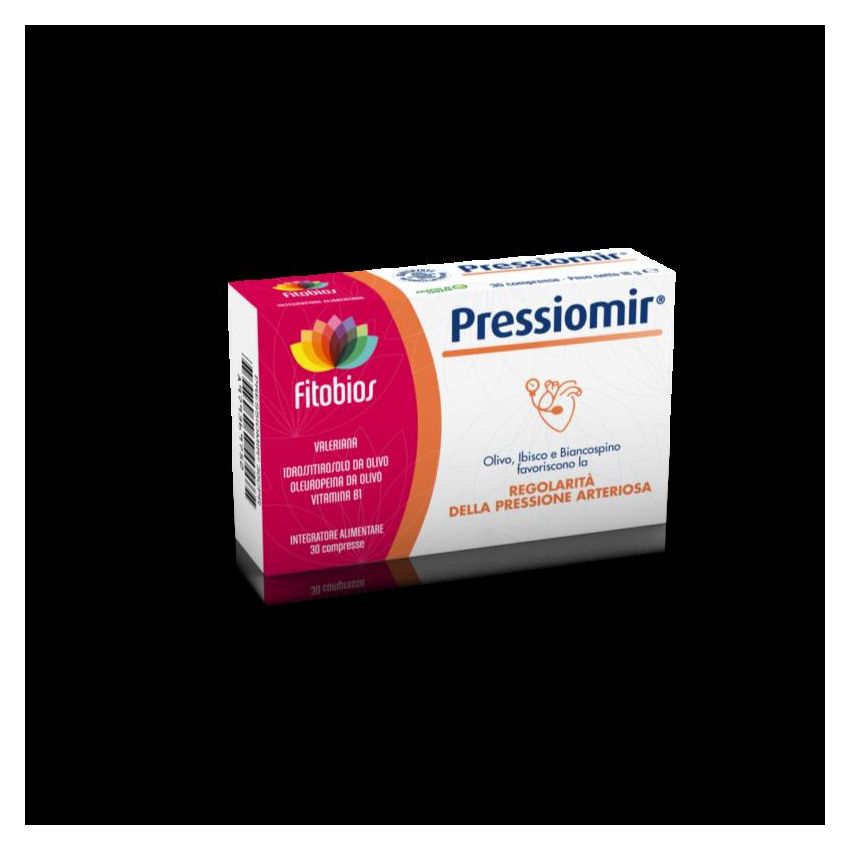 Fitobios Pressiomir - Integratore Naturale per la Pressione, 30 Compresse