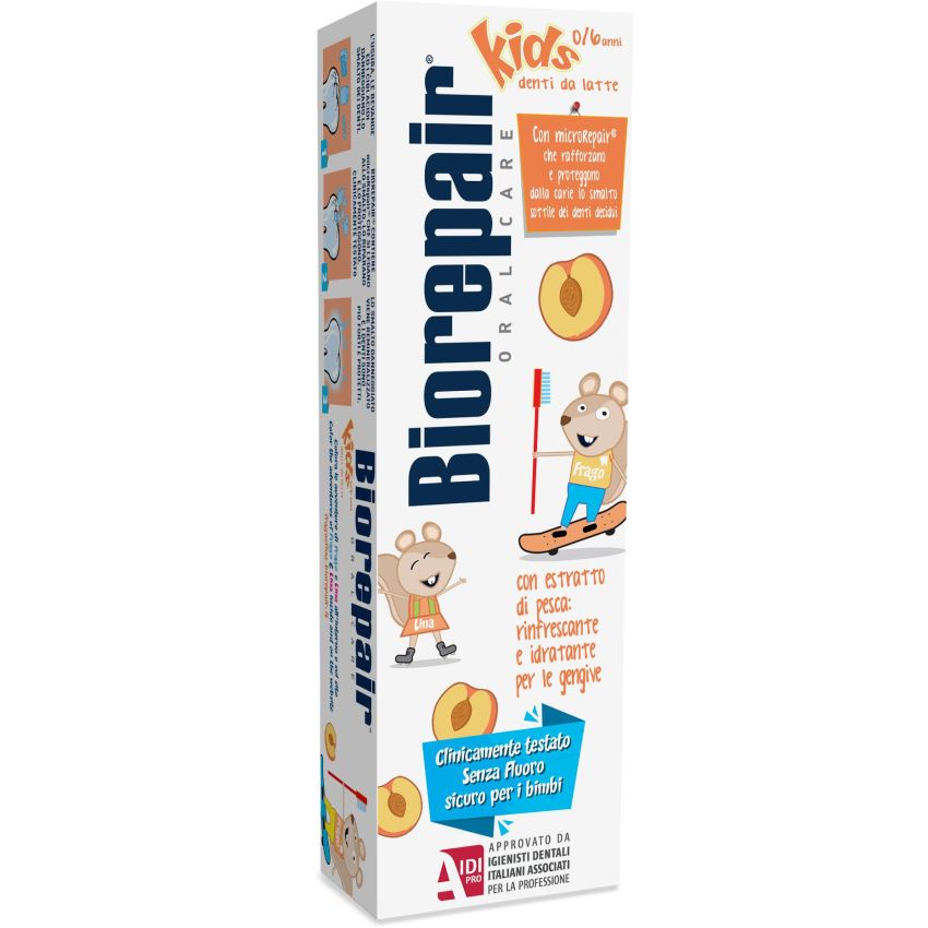 Dentifricio Biorepair Kids Sapore di Pesca 50ml