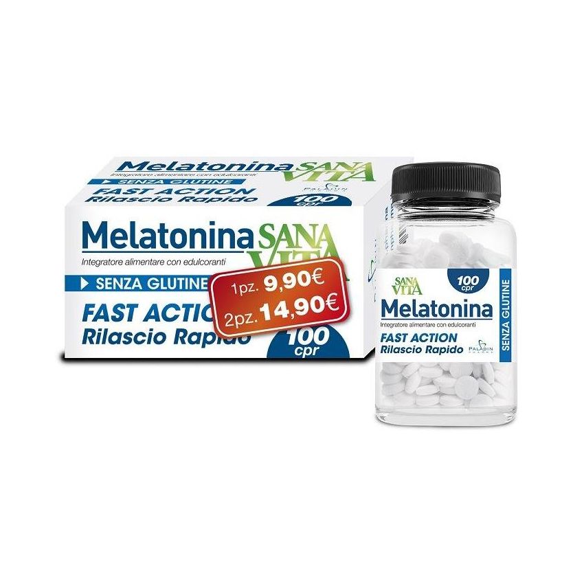 Sanavita Melatonina - Puro Sonno Notturno, 100 Compresse